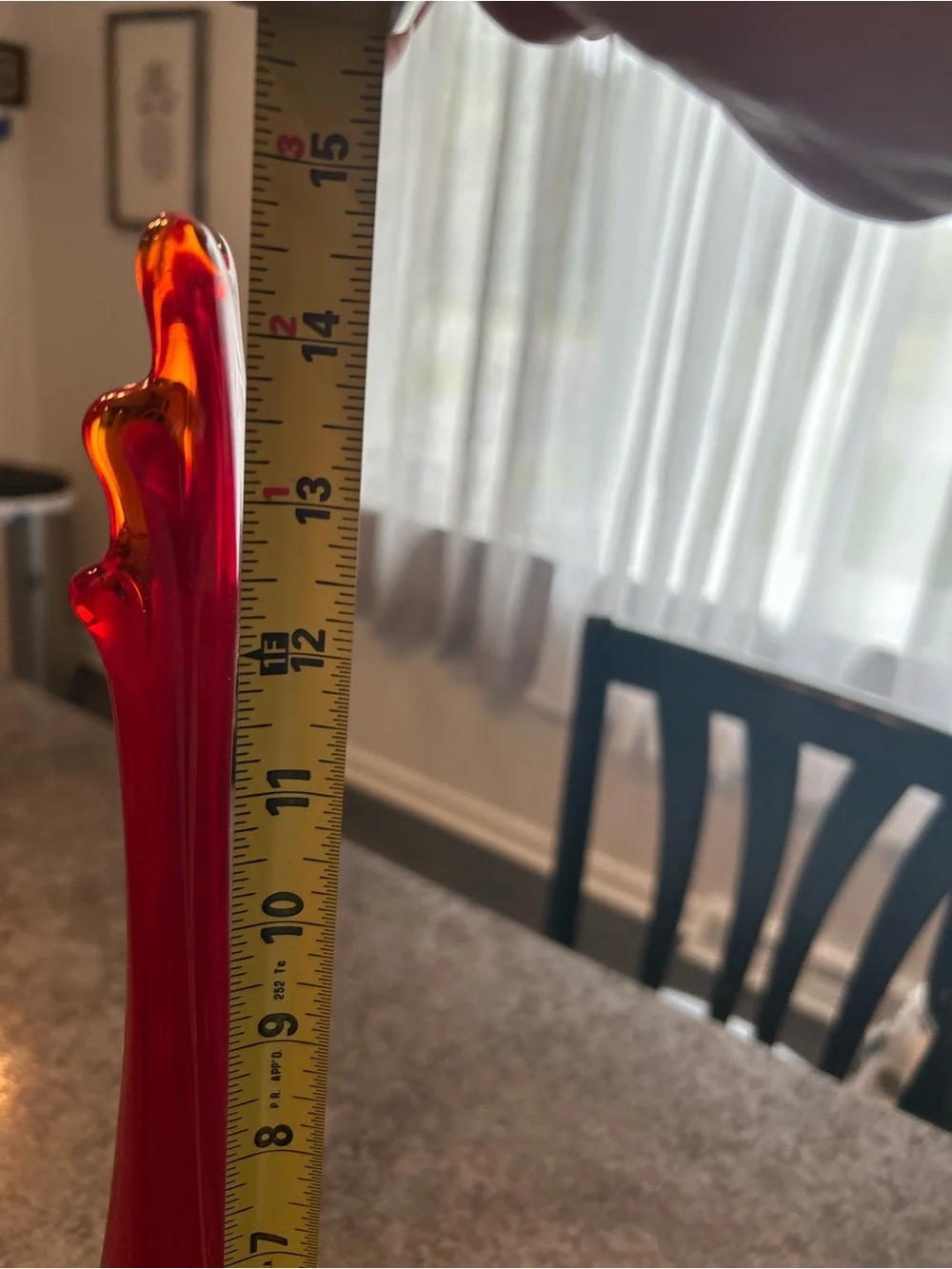 Viking  mid-century Vase - Elegant Glass Trumpet Shape